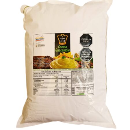 CREMA GUACAMOLE TOMATICO BOLSA GALON
